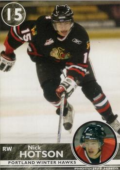 2004-05 Portland Winterhawks (WHL) #NNO Nicholas Hotson Front