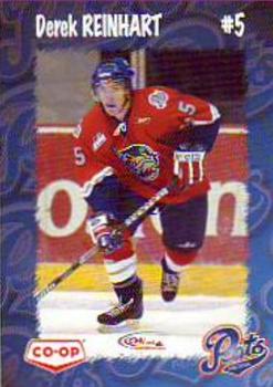 2004-05 Co-op Regina Pats (WHL) #NNO Derek Reinhart Front