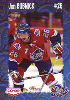 2004-05 Co-op Regina Pats (WHL) #NNO Jonathan Bubnick Front
