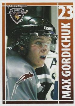 2004-05 BC Hydro Vancouver Giants (WHL) #NNO Max Gordichuk Front