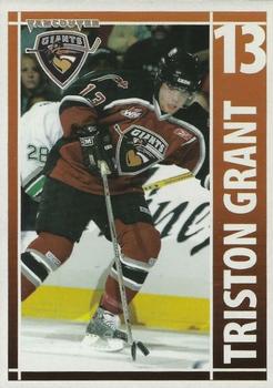 2004-05 BC Hydro Vancouver Giants (WHL) #NNO Triston Grant Front