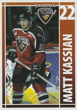 2004-05 BC Hydro Vancouver Giants (WHL) #NNO Matt Kassian Front