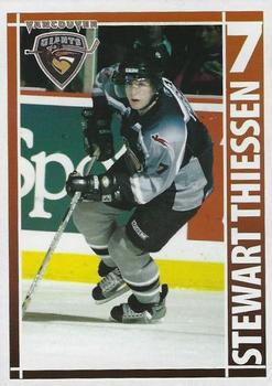 2004-05 BC Hydro Vancouver Giants (WHL) #NNO Stewart Thiessen Front