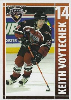 2004-05 BC Hydro Vancouver Giants (WHL) #NNO Keith Voytechek Front