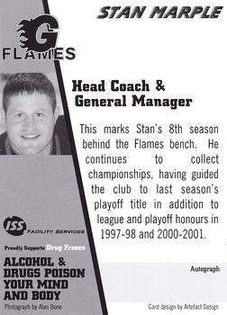 2004-05 Guildford Flames (BNL) #NNO Stan Marple Back