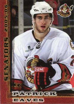 2005-06 Binghamton Senators (AHL) #NNO Patrick Eaves Front