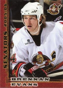 2005-06 Binghamton Senators (AHL) #NNO Brennan Evans Front