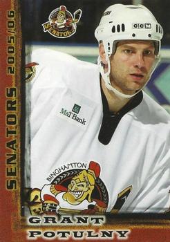 2005-06 Binghamton Senators (AHL) #NNO Grant Potulny Front