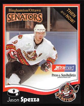2005-06 Binghamton Senators (AHL) Then and Now Postcards #NNO Jason Spezza Front