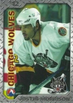 2005-06 Chicago Wolves (AHL) #13 Justin Morrison Front