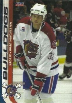 2005-06 Choice Hamilton Bulldogs (AHL) #27 Brad Winchester Front
