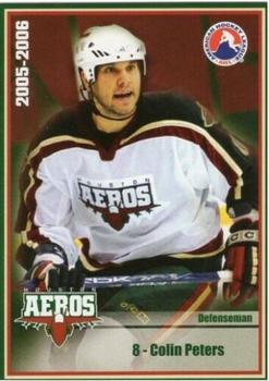 2005-06 Houston Aeros (AHL) #NNO Colin Peters Front