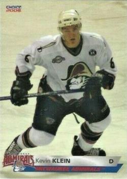 2005-06 Choice Milwaukee Admirals (AHL) #8 Kevin Klein Front