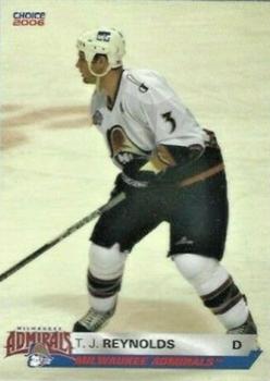 2005-06 Choice Milwaukee Admirals (AHL) #10 T.J. Reynolds Front