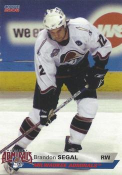 2005-06 Choice Milwaukee Admirals (AHL) #13 Brandon Segal Front