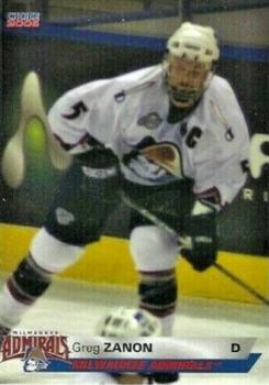 2005-06 Choice Milwaukee Admirals (AHL) #18 Greg Zanon Front