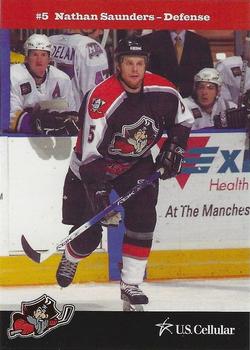 2005-06 U.S. Cellular Portland Pirates (AHL) #A-10 Nathan Saunders Front