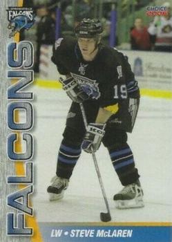 2005-06 Choice Springfield Falcons (AHL) #20 Steve McLaren Front