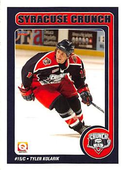 2005-06 Choice Syracuse Crunch (AHL) #8 Tyler Kolarik Front