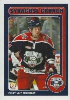 2005-06 Choice Syracuse Crunch (AHL) #14 Jeff MacMillan Front