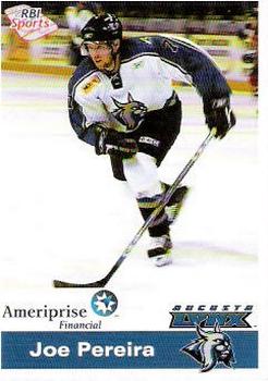 2005-06 RBI Sports Augusta Lynx (ECHL) #9 Joe Pereira Front