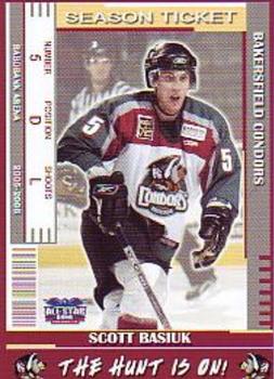 2005-06 Bakersfield Condors (ECHL) #2 Scott Basiuk Front