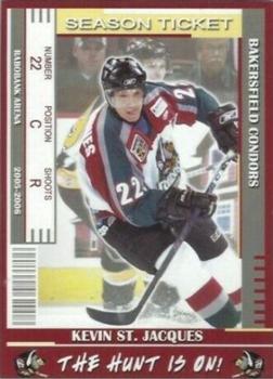 2005-06 Bakersfield Condors (ECHL) #19 Kevin St. Jacques Front