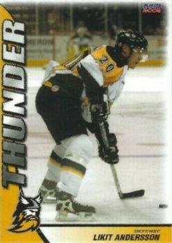 2005-06 Choice Stockton Thunder (ECHL) #1 Likit Andersson Front