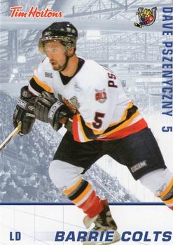2005-06 Tim Hortons Barrie Colts (OHL) #NNO Dave Pszenyczny Front