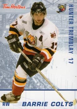 2005-06 Tim Hortons Barrie Colts (OHL) #NNO Hunter Tremblay Front