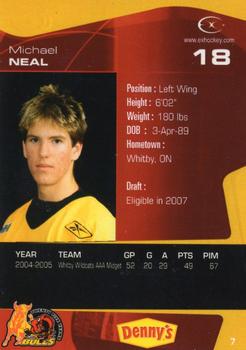 2005-06 Extreme Belleville Bulls (OHL) #7 Michael Neal Back