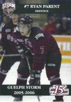2005-06 M&T Printing Guelph Storm (OHL) #B-02 Ryan Parent Front