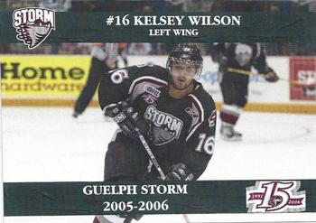 2005-06 M&T Printing Guelph Storm (OHL) #B-04 Kelsey Wilson Front