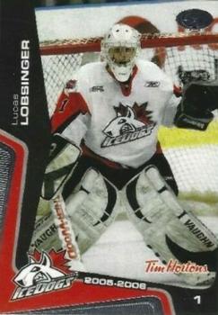 2005-06 Extreme Mississauga IceDogs (OHL) #1 Lucas Lobsinger Front