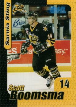 2005-06 Sarnia Sting (OHL) #4 Scott Boomsma Front