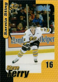 2005-06 Sarnia Sting (OHL) #7 Steve Ferry Front