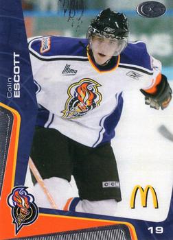 2005-06 Extreme Gatineau Olympiques (QMJHL) #15 Colin Escott Front