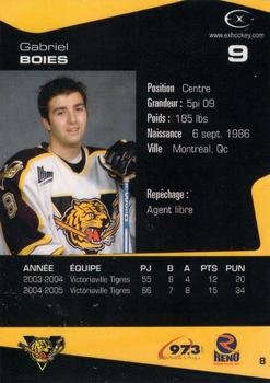 2005-06 Extreme Victoriaville Tigres (QMJHL) #8 Gabriel Boies Back