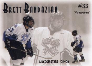 2005-06 Blueline Booster Club Lincoln Stars (USHL) #2 Brett Bandazian Front