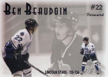 2005-06 Blueline Booster Club Lincoln Stars (USHL) #3 Ben Beaudoin Front
