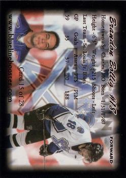 2005-06 Blueline Booster Club Lincoln Stars (USHL) #5 Brandon Bollig Back