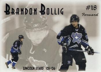 2005-06 Blueline Booster Club Lincoln Stars (USHL) #5 Brandon Bollig Front