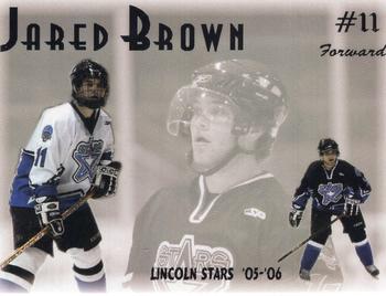 2005-06 Blueline Booster Club Lincoln Stars (USHL) #6 Jared Brown Front