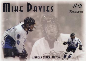 2005-06 Blueline Booster Club Lincoln Stars (USHL) #8 Mike Davies Front