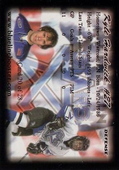 2005-06 Blueline Booster Club Lincoln Stars (USHL) #10 Kyle Hardwick Back