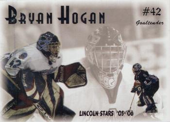 2005-06 Blueline Booster Club Lincoln Stars (USHL) #11 Bryan Hogan Front