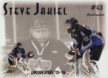 2005-06 Blueline Booster Club Lincoln Stars (USHL) #12 Steve Jakiel Front