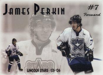 2005-06 Blueline Booster Club Lincoln Stars (USHL) #16 James Perkin Front