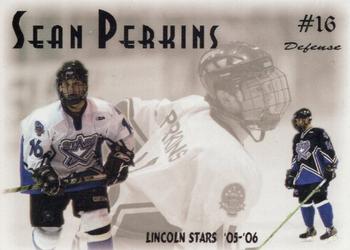 2005-06 Blueline Booster Club Lincoln Stars (USHL) #17 Sean Perkins Front