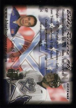 2005-06 Blueline Booster Club Lincoln Stars (USHL) #19 Bobby Reiners Back